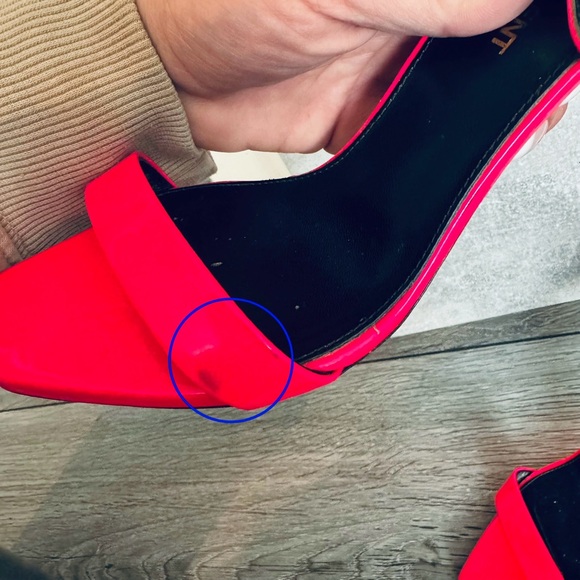 Yves Saint Laurent YSL “Amber” 85 Strappy Heels Sandals in Hot Pink - Picture 10 of 14